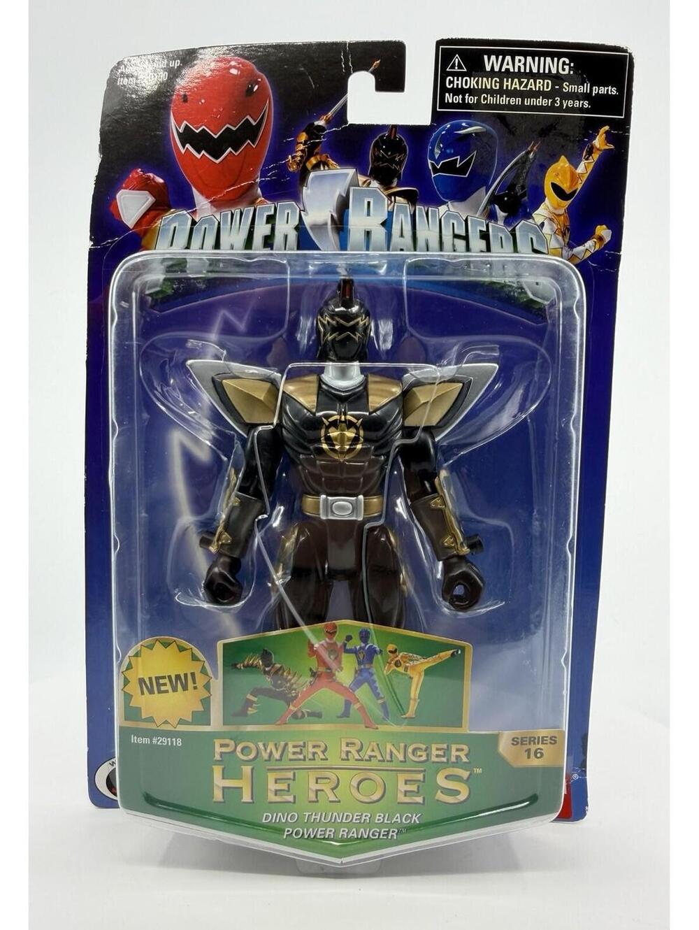 Power Rangers Dino Thunder Black Ranger New Heroes Series 16 Factory Sealed
